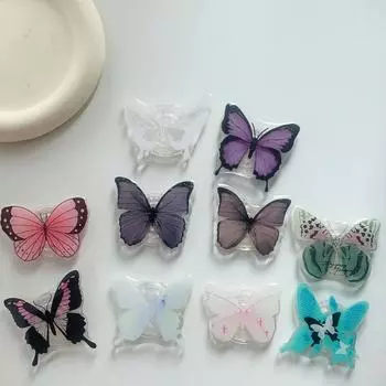 1 шт. Милая бабочка для девочек, подставка для подушки безопасности для iPhone, Android, мобильных телефонов, автомобильного настольного просмотра, ленивый кронштейн, чехол для телефона, украшение