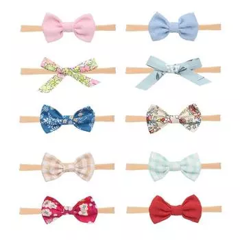 1 шт., милая детская повязка на голову с бантом для девочек, нейлоновые повязки на голову, тюрбан, повязки на голову для новорожденных, повязки для волос для детей, аксессуары для волос для детей