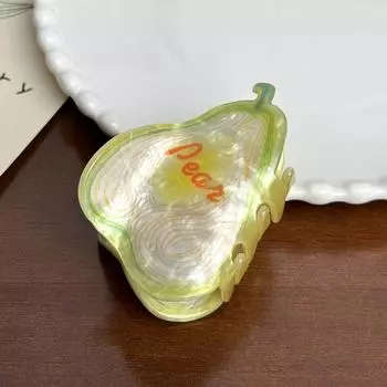 1 шт. Милая фруктовая серия, зажим-краб, нишевая забавная заколка для волос, для полусобранных волос, заколка для хвостика, детский аксессуар для волос