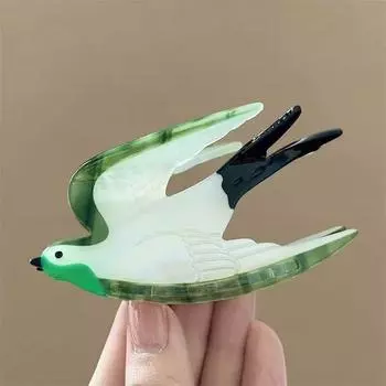 1 шт. Милая и симпатичная новая заколка для волос с уксусом, птица-животное, заколка-акула, заколка-ласточка, прическа с углублением, заколка для хвостика, заколка для волос