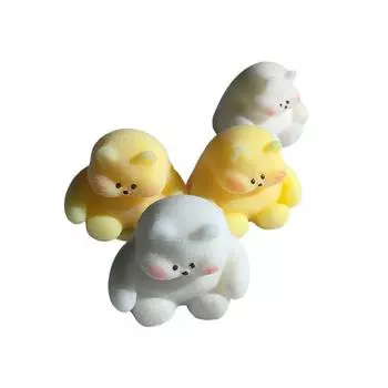 1 шт. Милая игрушка-пищалка в виде медового медведя, украшение для дома, мягкая и милая игрушка-медведь (Цвет медведя случайный) One Size