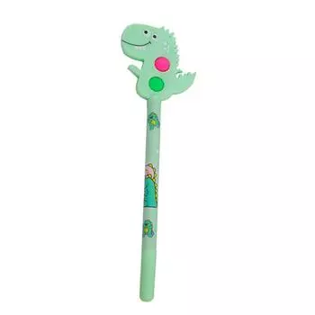 1 шт. Милая кавайная гелевая ручка канцелярские принадлежности декомпрессия креативная милая симпатичная мультяшная ручка с динозавром офисные школьные принадлежности Ink Color:Black