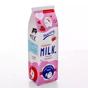 1 шт. Милая кавайная косметическая бутылка для утреннего молока из искусственной кожи, пенал, сумка, коробка, школьные канцелярские принадлежности, подарочный приз в виде панды