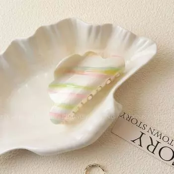 1 шт. Милая красочная заколка-облачко, заколка для волос среднего размера, женская заколка для волос, на затылок, заколка-акула, шпилька, аксессуар для волос