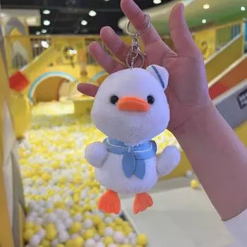 1 шт. Милая кукла-утка, милые плюшевые животные, мультяшный брелок для автомобиля, сумка, аксессуар, милый плюшевый брелок для пары мальчиков и девочек, сумка-подвеска A2