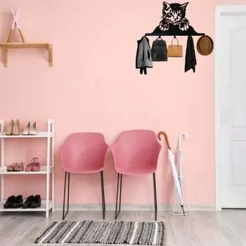 1 шт. Милая маленькая металлическая вешалка для кошек - идеально подходит для пальто, шляп, ключей и многого другого, также может использоваться как украшение для дома, полотенце и вешалка для одежды бронзовый