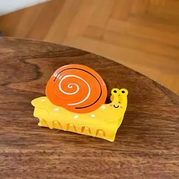 1 шт. Милая маленькая заколка-краб в виде животного улитки, заколка для волос высокого класса, забавная и смешная заколка-акула, новая заколка-диск для волос