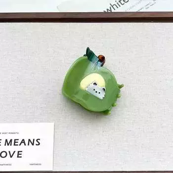 1 шт. Милая мультяшная серия фруктов Заколка для волос Арбуз Клубника Кролик Банан Яблоко Захват Ацетатная доска Сращивание Зажим-акула