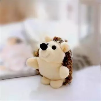 1 шт., милая плюшевая игрушка-ежик, маленькая подвеска, креативная мини-мягкая игрушка в виде животного, подарок на день рождения для девочек, подруга по играм, 10 см 0-10cm