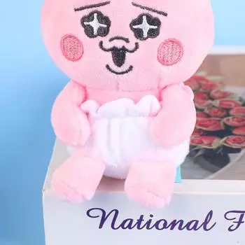 1 шт. Милая плюшевая кукла-кролик, подвеска в японском стиле, мультяшные забавные штаны, розовая кукла-кролик, кулон в виде кошелька для монет, подарок для детей