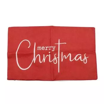1 шт. Милая рождественская льняная наволочка для подушки, домашний диван, декоративный праздничный рождественский односторонний наволочка с принтом One Size
