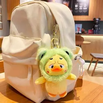 1 шт. Милая шляпа с изображением утенка, плюшевая игрушка, кукла, кулон, креативная кукла, милая сумка, украшение, ключ, аксессуары as the picture