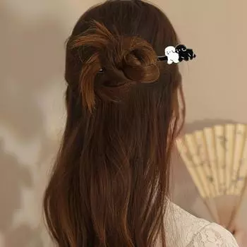 1 шт. Милая шпилька для волос, головной убор с изображением щенка из мультфильма для девочек, ацетат, шикарный, прочный, модный, креативный