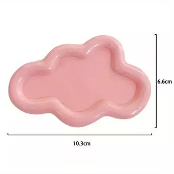 1 шт. Милая тарелка для украшений, поднос для хранения, DIY тарелка для мелочей, поднос неправильной формы, креативный домашний декор из смолы, реквизит 1Pcs