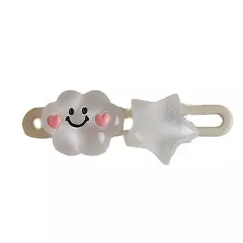 1 шт. Милая заколка для волос в виде облака, заколка в виде звезды, заколка в виде утконоса, милая заколка для волос для девочек, заколка для челки, женский головной убор, аксессуары для волос