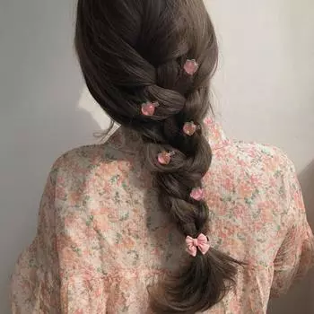 1 шт., милая заколка для волос в виде бабочки, розы и персика, заколка для волос для девочек, женщин, подарки, боковой зажим