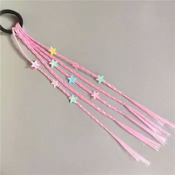 1 шт. милые девушки цветные грязные косички парики конский хвост повязки резинки для волос головные уборы детские аксессуары для волос