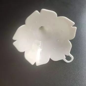 1 шт. Милые мини-пластиковые гелевые складные воронки-хопперы с вишневым цветом, кухонный инструмент, кухонная воронка Cherry Blossom белый