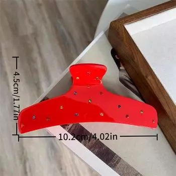 1 шт. Милые, персонализированные, простые, изогнутые волосы из Южной Кореи, полностью в бриллиантах, волосы класса люкс, заколка-крокодил