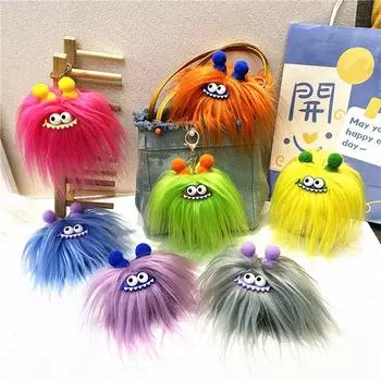 1 шт. Милая забавная сумка-подвеска, мультяшная жареная кукла, брелок, сосиска, рот, плюшевая игрушка