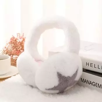 1 шт. милые теплые наушники со звездами для женщин и девочек, зимние уличные грелки для ушей, мягкие пушистые чехлы для ушей, складные теплые наушники