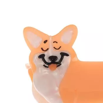 1 шт., милые заколки для волос с собаками из мультфильма, акриловые заколки для волос для женщин и девочек, заколки для волос, аксессуары для волос, заколки для волос, ацетатные головные уборы, подарок на вечеринку