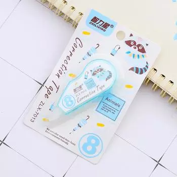 1 шт. Милые животные из мультфильмов, корректирующая лента, канцелярские принадлежности для офиса и школы