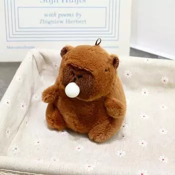 1 шт. Милые животные кулон капибара пузырь брелок для ключей для взрослых детей креативный декомпрессионный инструмент для сброса давления