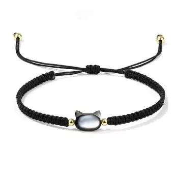 1 шт. Милый браслет на запястье, ювелирные изделия, аксессуары для вечеринок, ручная работа, кошачья хлопковая веревка