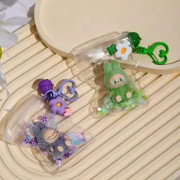 1 шт. милый брелок подарок плюшевый мини щебень винил милый зерновой детский прогулочный мешок мобильный кулон украшение своими руками светло-зеленый