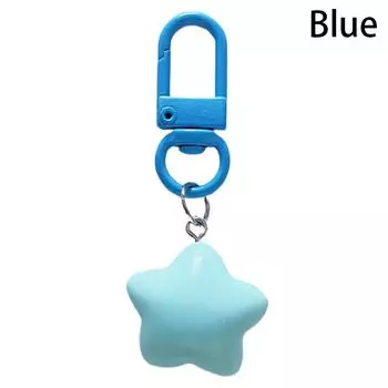 1 шт. милый брелок со звездами, кулон, брелок для девочек, рюкзак, очаровательный чехол для наушников, аксессуар, креативные подарки розовый