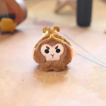 1 шт. милый брелок в виде головы Укуна, мультяшный плюшевый брелок, маленькая обезьянка, кукла, сумка для книг, подвеска, аксессуары для самостоятельного изготовления