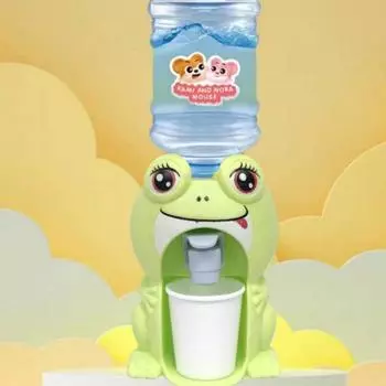 1 шт. Милый фонтанчик для питья с дизайном животного, Маленький забавный фонтанчик для питья, Пластиковая игрушка для питья, Подарок на Новый год, Подарок на День святого Валентина, Сувениры для вечеринки на день рождения Frog разноцветный