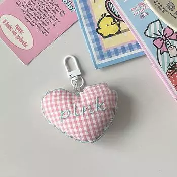 1 шт. милый хлопковый наполнитель 3D сетка сердце брелок автомобиль сумка кулон рюкзак брелок безделушка подарок для девушки брелок аксессуары розовый