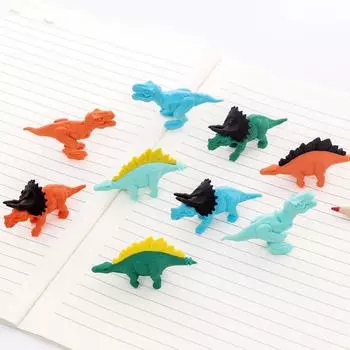 1 шт. Милый кавайный карандаш динозавр резинка ластик дети новинка школьный офис канцелярские принадлежности довольно забавный милый подарок креативный