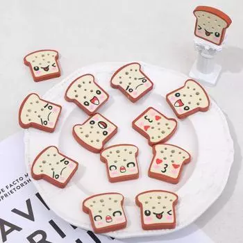 1 шт., милый кавайный тост, резиновый ластик для детей, новинка, канцелярские принадлежности, офисные школьные принадлежности
