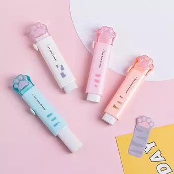 1 шт., милый ластик в виде лапы, мини-кошачий коготь, резиновые ластики для чистки карандашей, канцелярские принадлежности, школьный подарок, награда