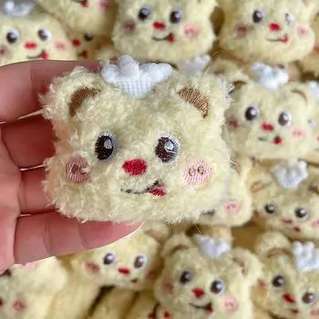 1 шт., милый медведь, мягкая подвеска, животные, кукла, автомобильный ключ, аксессуары для самостоятельного изготовления, плюшевый поварской колпак, игрушка в виде медведя, женская сумка, подвесные подарки