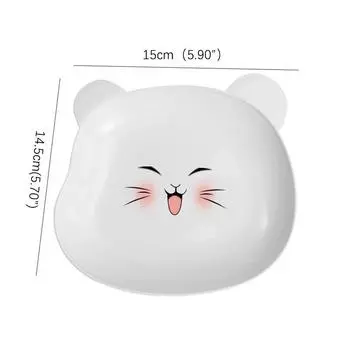 1 шт., милый медведь, поднос для хранения еды, тарелка для закусок с сухофруктами, сервировочное блюдо для вечеринки, блюдо для конфет, кондитерских изделий, орехов коричневый