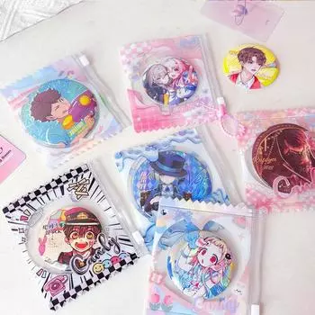 1 шт. Милый мешок для конфет, реквизит, сумка для хранения значков, сумка для значков с подвеской, защитный чехол для карточек