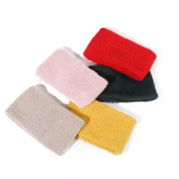 1 шт. милый модный плюшевый шарф имитация норки плюшевый однотонный мягкий шейный платок для улицы холодостойкий розовый