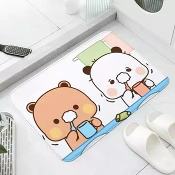 1 шт. Милый мультяшный коврик Bubu и Dudu для входа, коврик для ванной комнаты, нескользящий коврик для спальни, домашний декор 30cmx50m