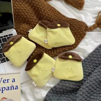 1 шт. милый мультяшный крем-брюле плюшевый кошелек для монет детский мини-сумка для хранения портативный органайзер для наушников косметики карт ключей