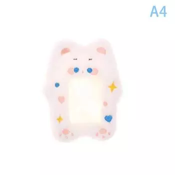 1 шт. милый мультяшный плюшевый держатель для фотокарточки защитный чехол для фотокарточки для студентов идол фото дисплей подвесные рукава для фотографий