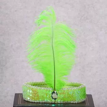 1 шт. милый ободок с перьями, головной убор с блестками, костюм, ободок для волос, разные цвета, подарок на вечеринку