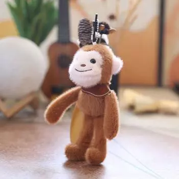 1 шт. Милый шарф Длинные ноги Маленькая обезьянка Подвеска Плюшевая игрушка Подвеска для школьной сумки Кукла Брелок Брелок для ключей автомобиля Подвеска Брелок Подарок