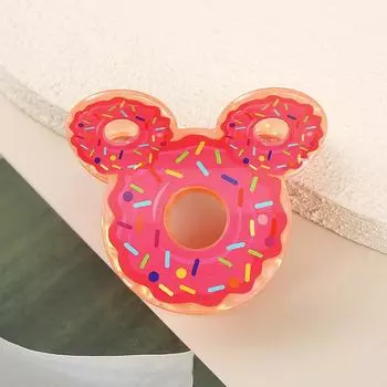 1 шт. милый зажим-краб в виде пончика, имитация еды, зажим-акула, креативная заколка для хвостика, милый зажим