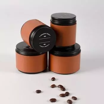 1 шт. Мини-банка для хранения кофейных зерен, герметичная банка для кофейного порошка, переносная емкость для хранения кофейных зерен, контейнер для хранения чая на открытом воздухе