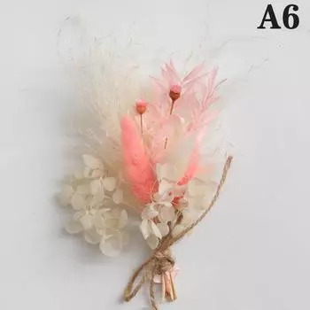 1 шт. Мини-букет из натуральных сухих цветов, свежий сушеный стабилизированный цветок, небольшой декоративный фон для фотосъемки, домашний декор, букет A6