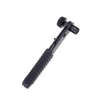 1 шт. мини-черный 1/4 дюйма 90 ° прямоугольный стальной ключ с храповым механизмом, мини-отвертка, гаечный ключ, ручной инструмент чёрный